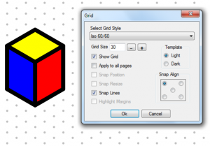 Workbook's new 30-60 isometric grids amaze with popular snap-to-grid function.